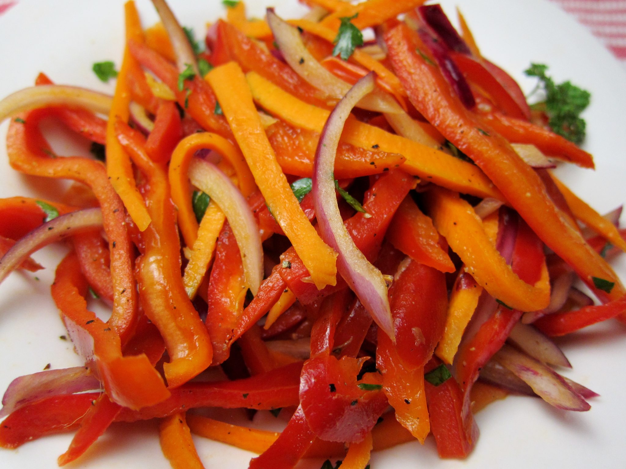 Warm Bell Pepper Salad Babaganosh
