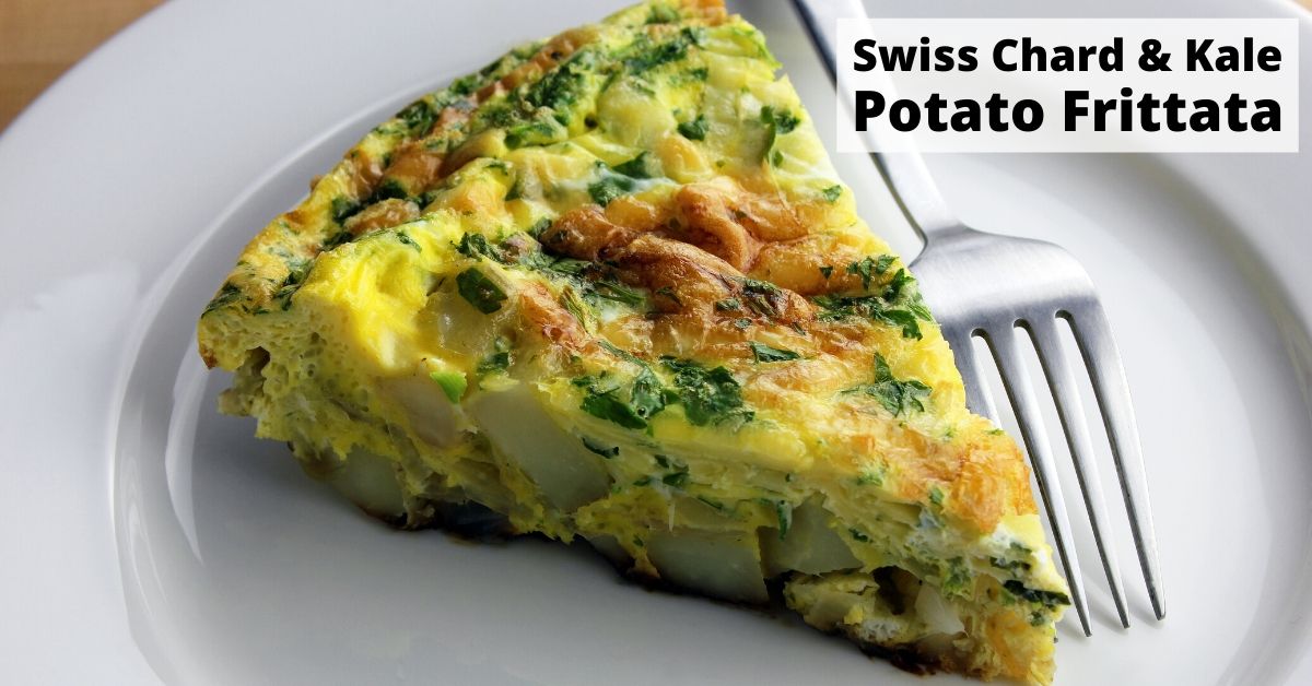 Swiss Chard and Kale Potato Frittata