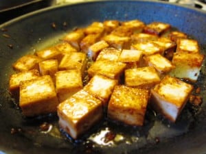 honey ginger tofu