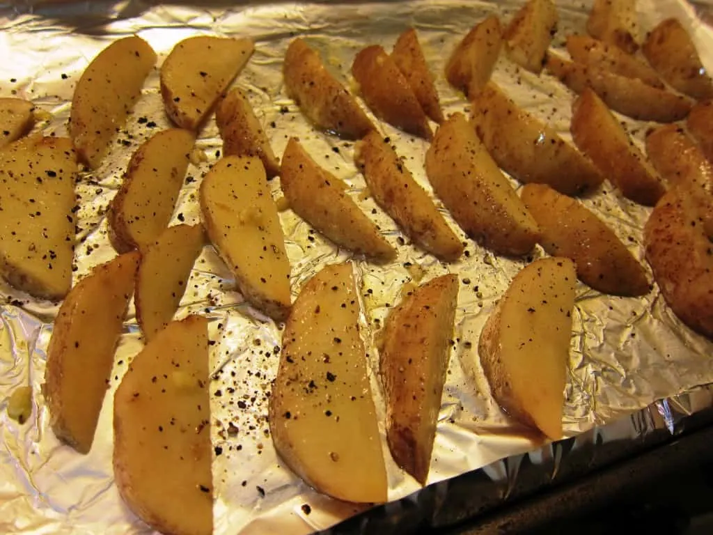parmesan truffle potato wedges