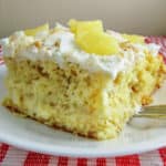 pineapple and coconut tres leches cake
