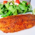 Chili Lime Swai Fillets with Side Salad