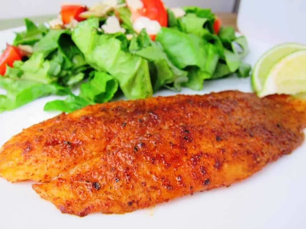 Chili Lime Swai Fillets with Side Salad