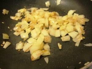 sauteed onion for avocado chicken burgers