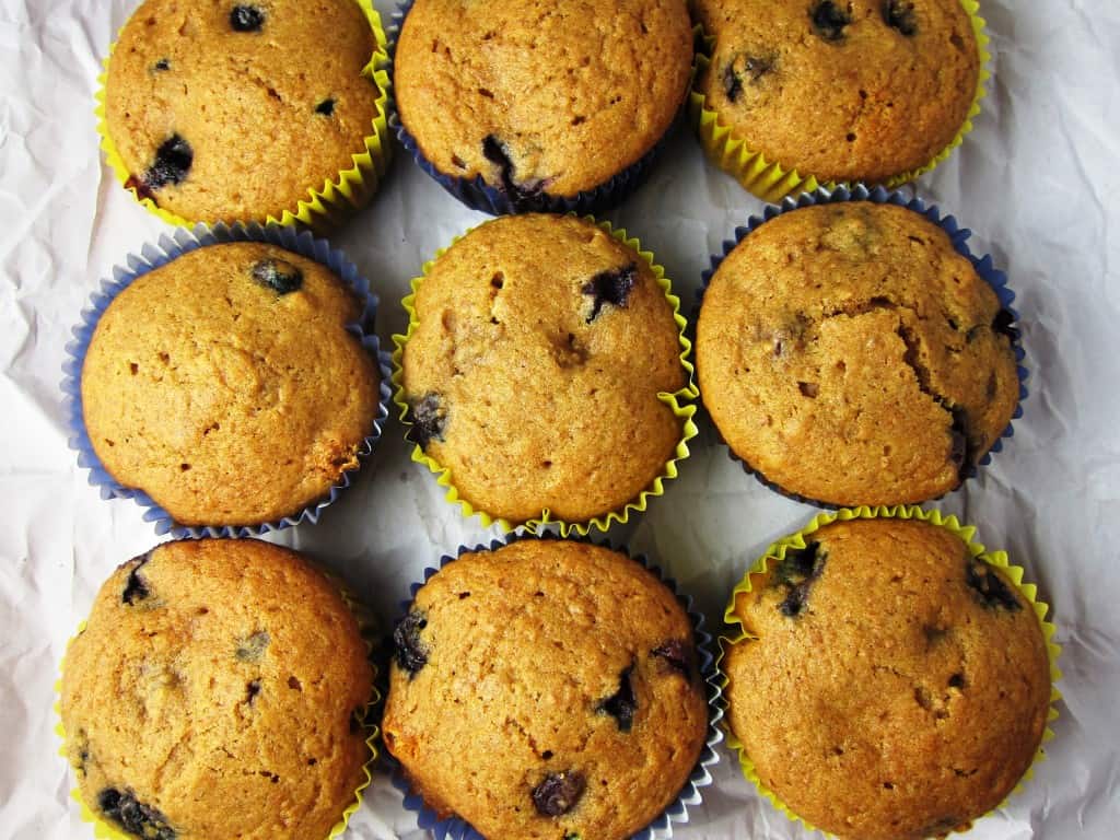 Nutritious and Delicious Wheat Germ Blueberry Muffins