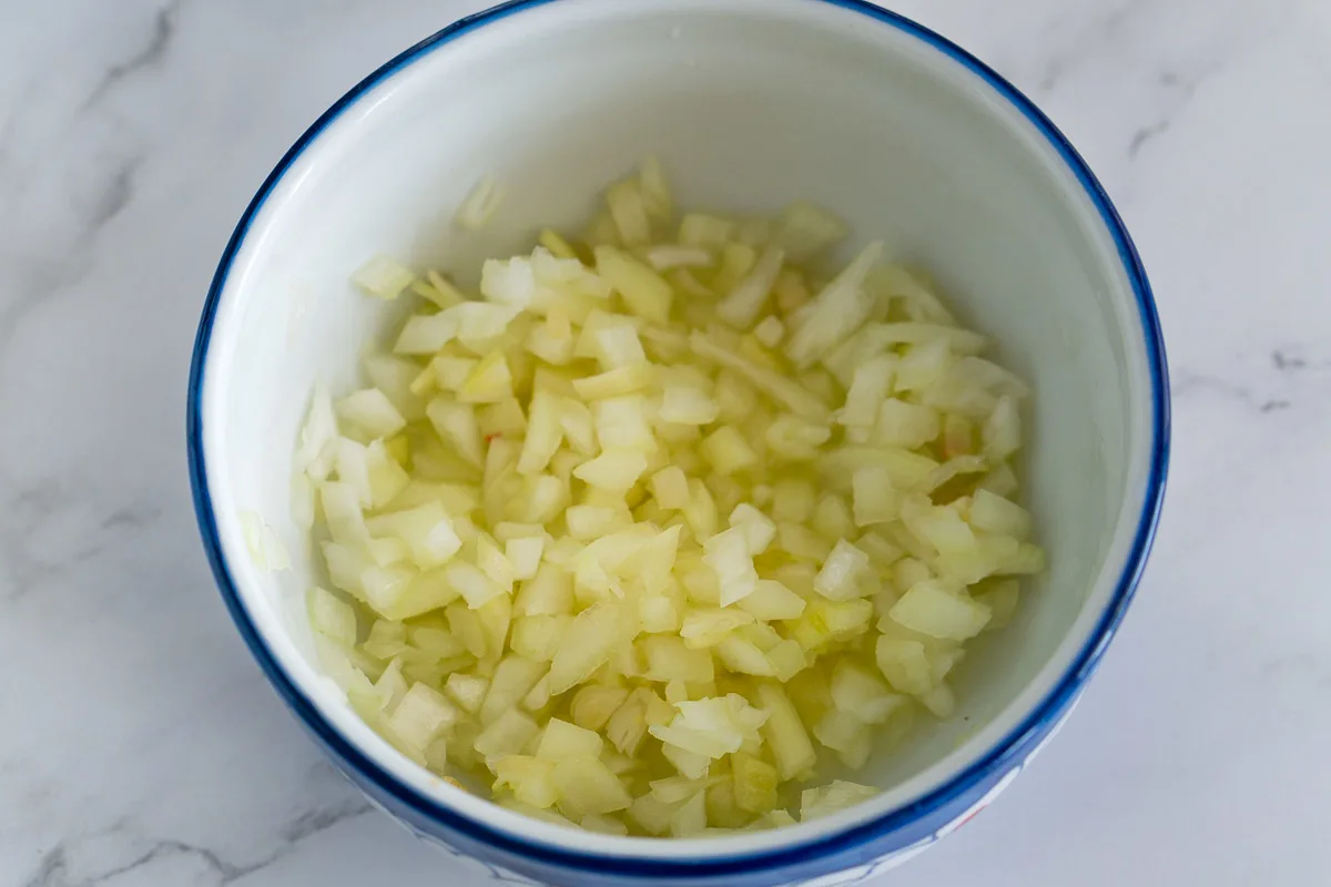 quick marinated onions for tuna pasta salad dressing