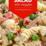 tuna pasta salad pinterest graphic