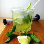 coconut mojito with agave syrup