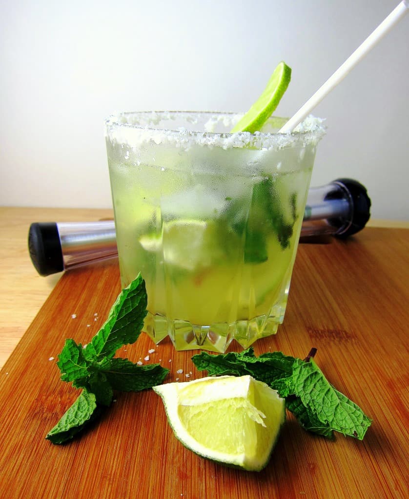Coconut Mojitos sweetened with Agave Syrup