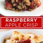 raspberry apple crisp collage pin