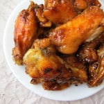 honey garlic wings made in the instant pot or crockpot