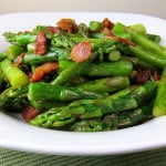 lemony asparagus with bacon side dish