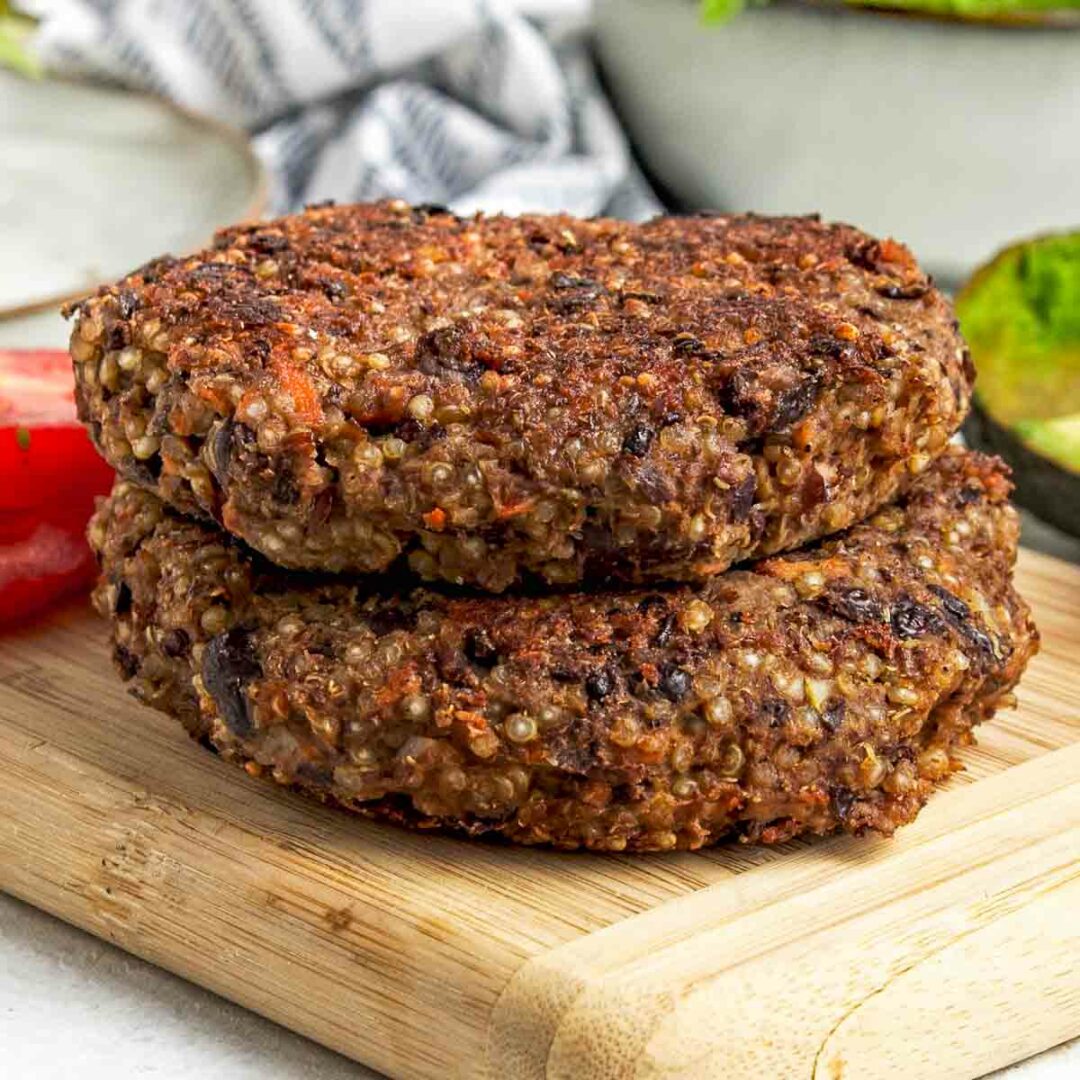 Quinoa Black Bean Burgers Babaganosh