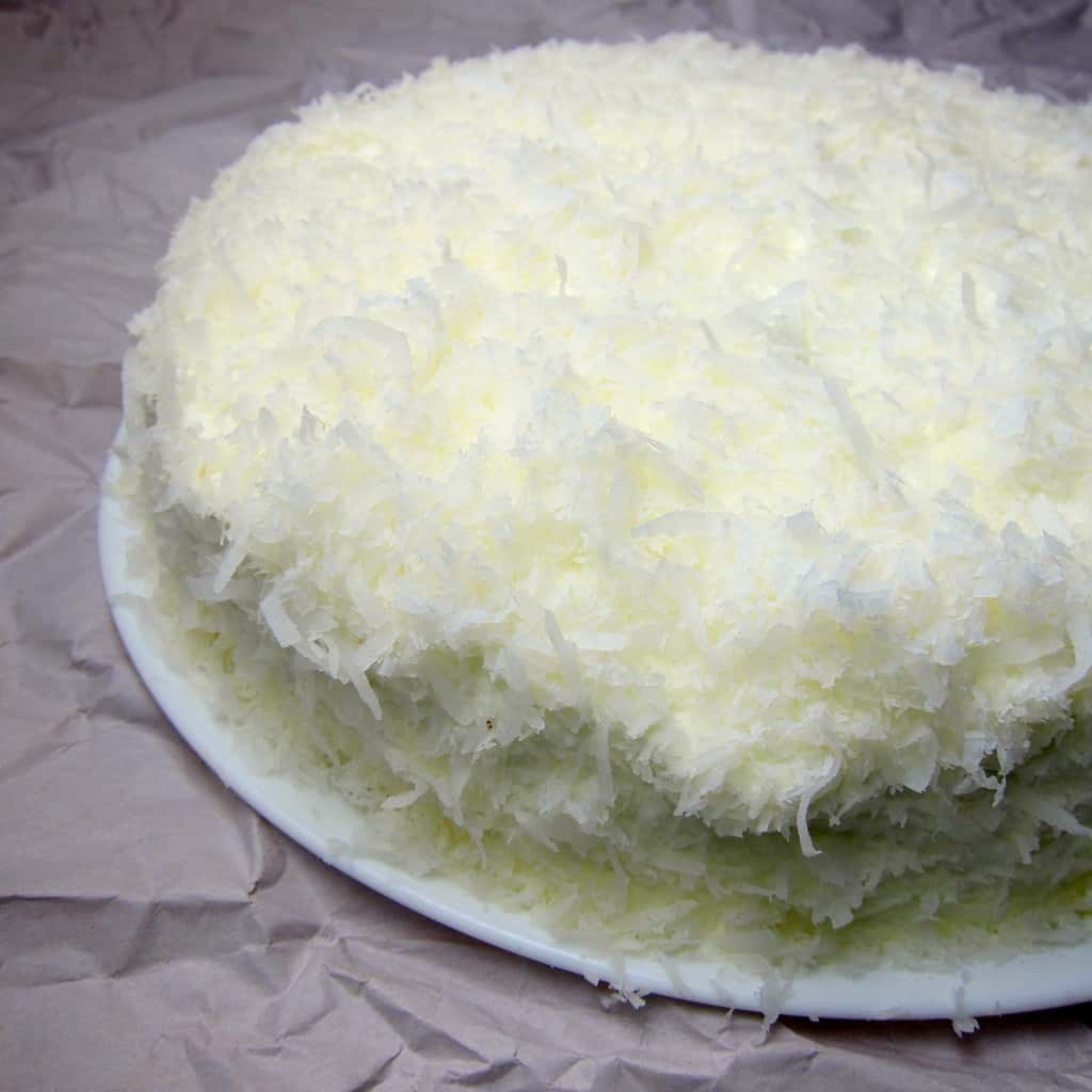Coconut Cake with Pineapple