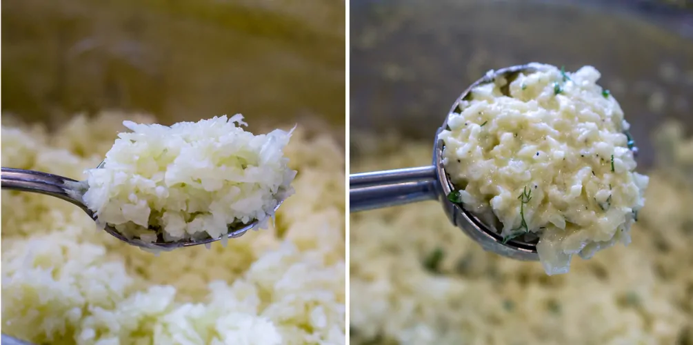 image of how to make cauliflower fritters