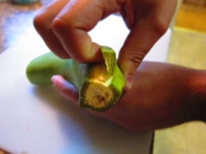 how to peel green plantains - step 3