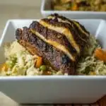 image of Blackened Chicken over Rice Pilaf