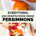 everything you need to know about persimmons - pinterest graphic