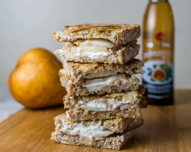 Pear and Goat Cheese Grilled Cheese