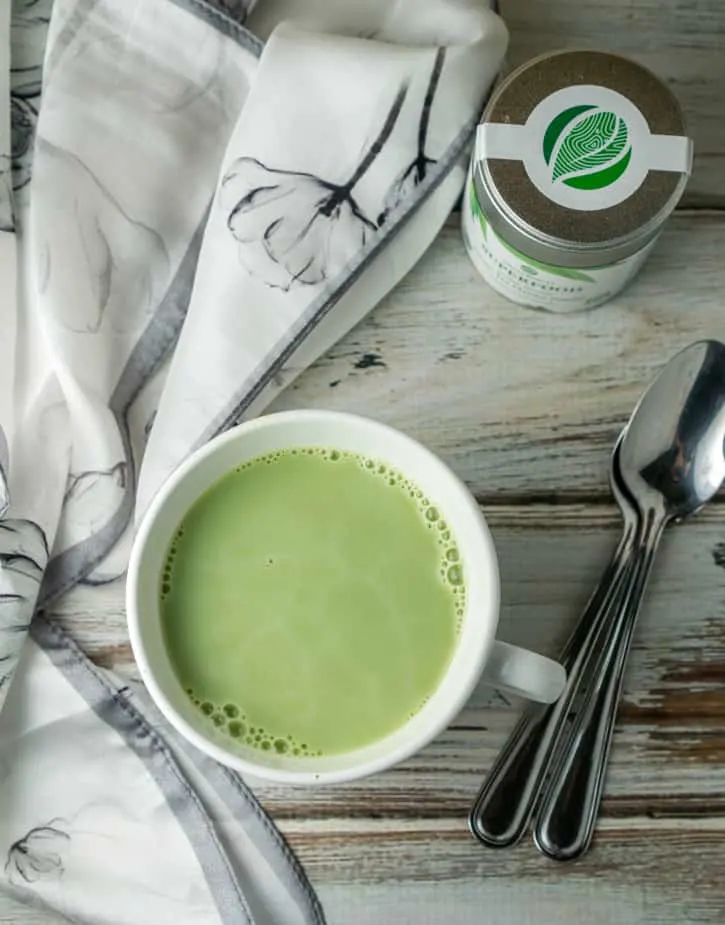 Matcha Green Tea Latte in a mug