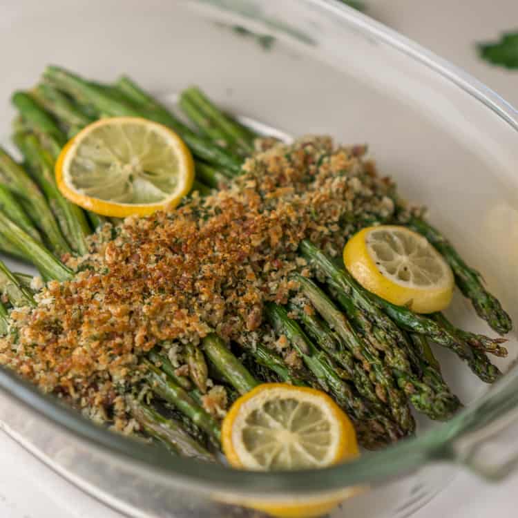 Asparagus with Crispy Topping