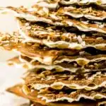 chocolate covered matzo easy passover dessert graphic