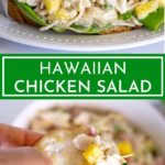 hawaiian chicken salad pinterest graphic