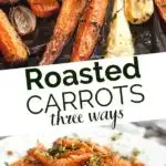 roasted carrots pinterest graphic