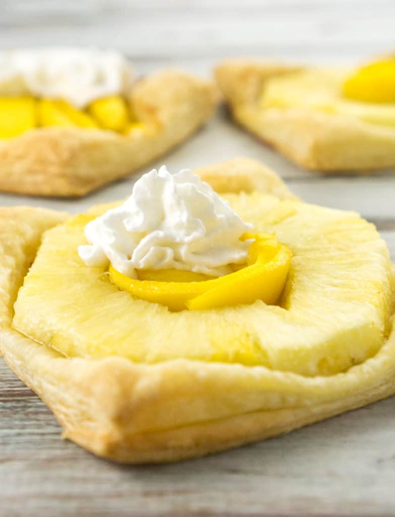 These Pineapple and Mango Puff Pastry Squares are my favorite go-to dessert when you need something quick and easy to make. They are truly irresistible! 