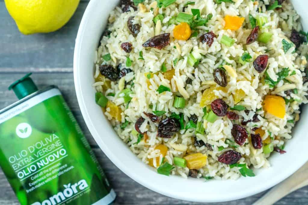 Brown Rice Salad with Nuts and Dried Fruit | Babaganosh.org