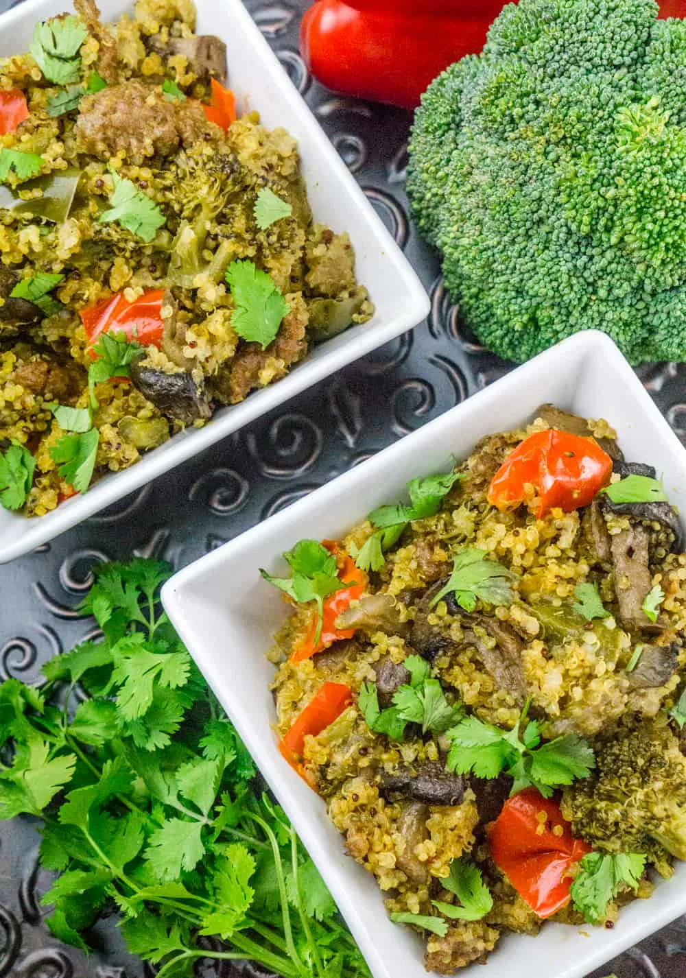 Instant Pot Quinoa with Sausage and Vegetables