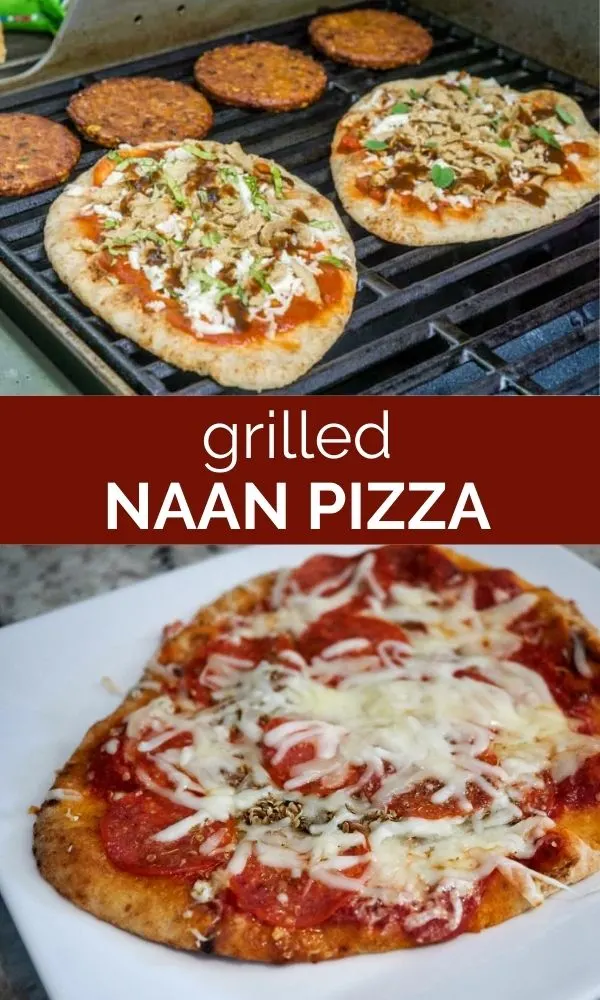 grilled naan pizza pinterest graphic