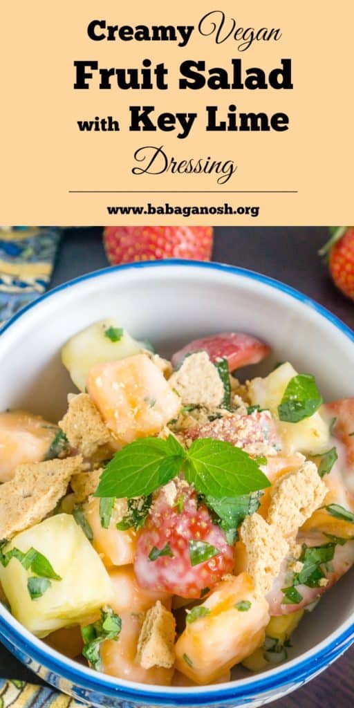 Creamy Fruit Salad with Key Lime Dressing - Babaganosh.org