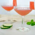 watermelon martinis in glasses - bonefish grill recipe