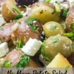 No Mayo Potato Salad with Feta and Olives | Babaganosh.org
