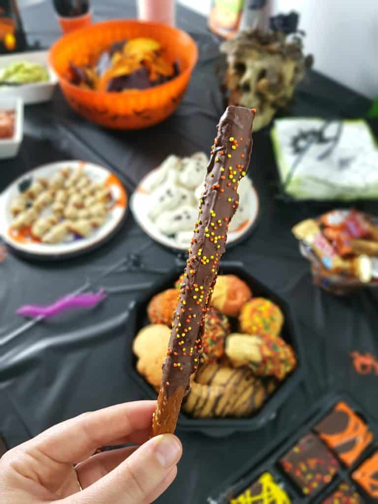 Halloween Party Tutorial - Pretzel Sticks