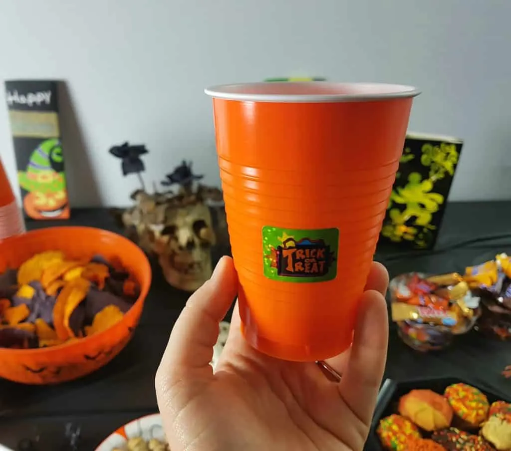 Halloween Party Tutorial - Cup Labels
