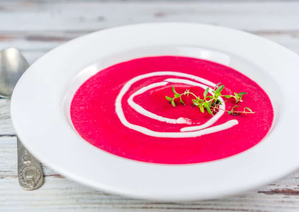 Instant Pot Butternut Squash Beet Soup Babaganosh