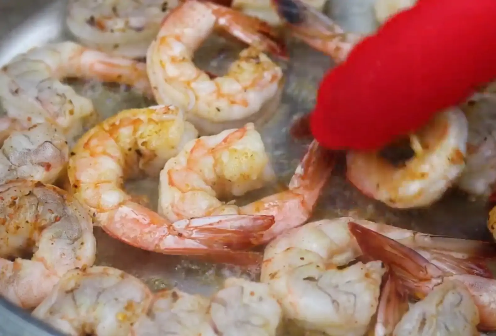 image of cajun shrimp in skillet
