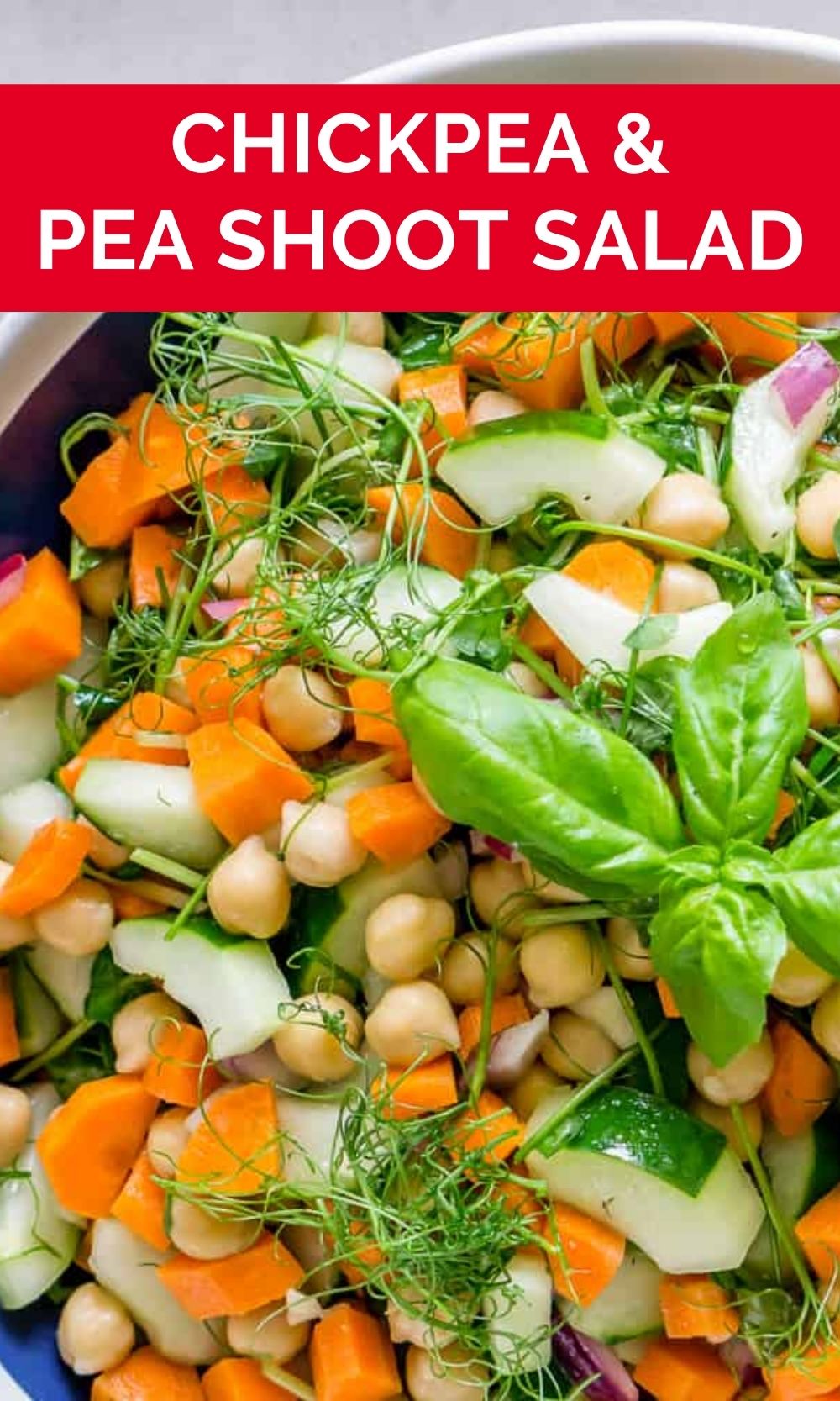 Chickpea and Pea Shoot Salad Babaganosh