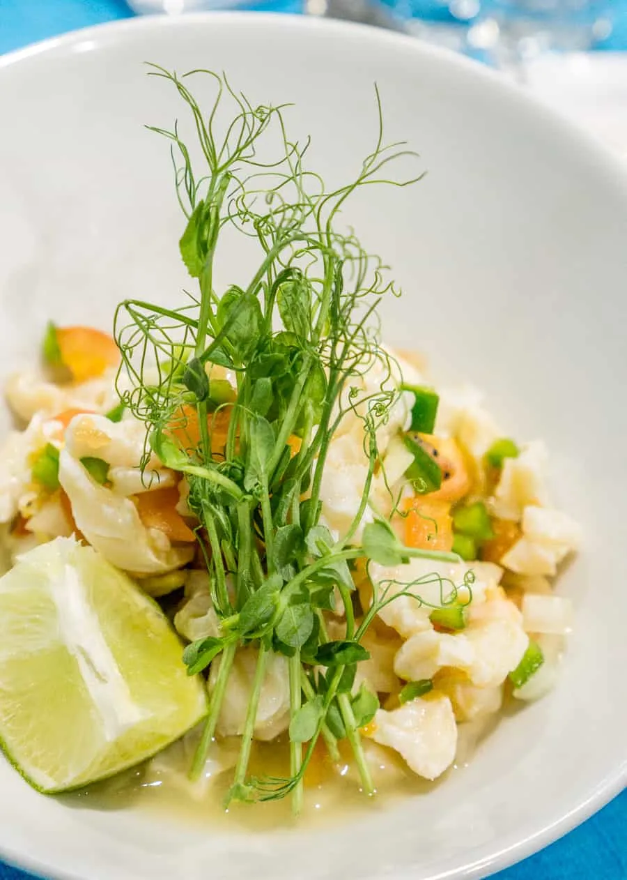 Conch Salad from Blue Marlin Cove Restaurant, Grand Bahama