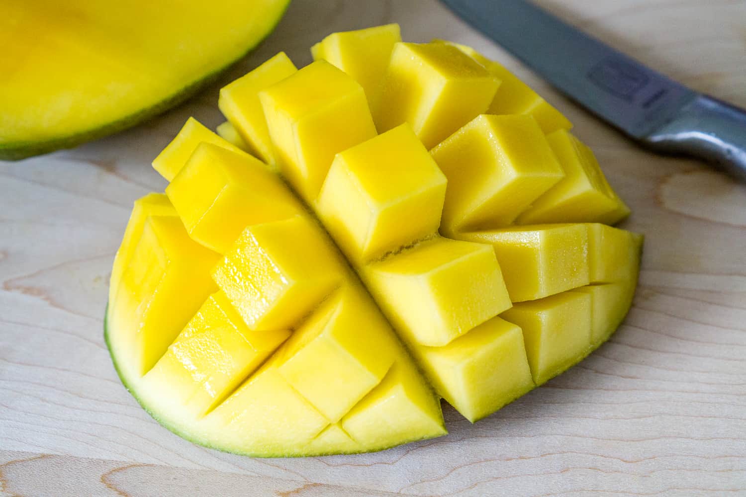 image of diced mango