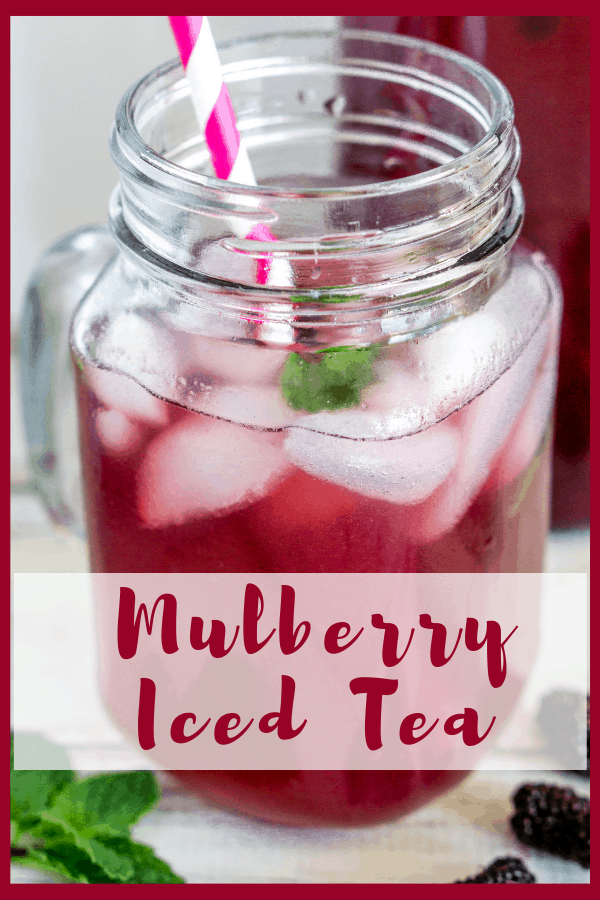 image of mulberry iced tea for pinterest