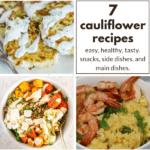 collage of cauliflower recipes