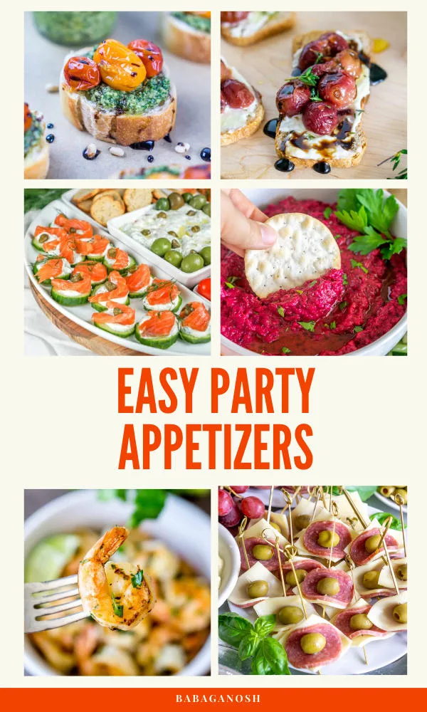 easy party appetizers pinterest grahic