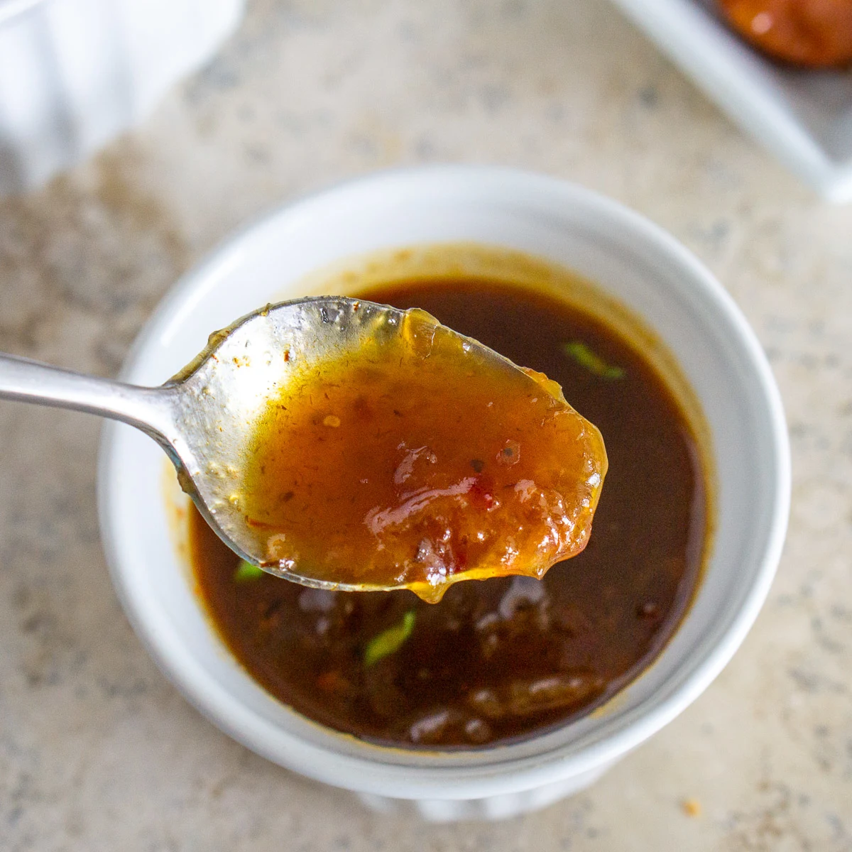 chili peach sauce for kielbasa bites