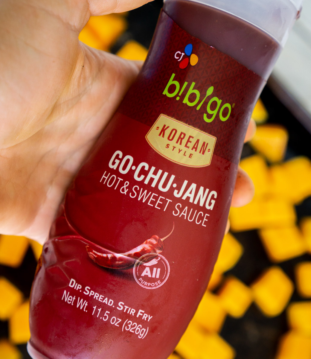 bottle of gochujang sauce
