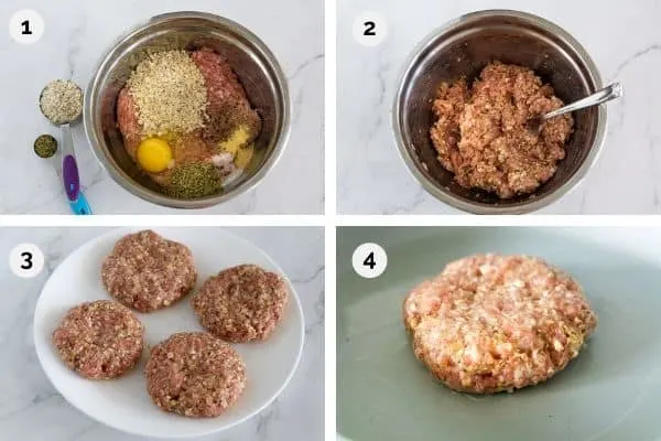 how to cook pork burgers step by step