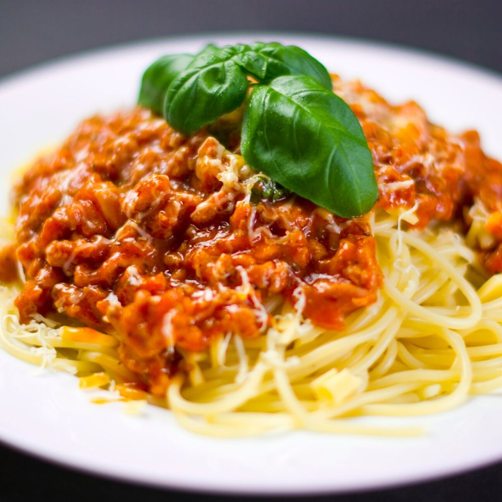 spaghetti with meat bolognese sauce