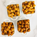 roasted chickpeas in small dishes